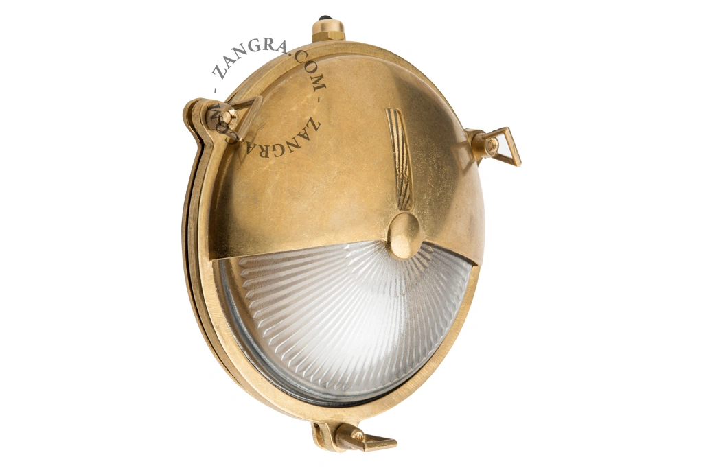 udendørs skotlampe i messing - Ø 20cm -  IP64