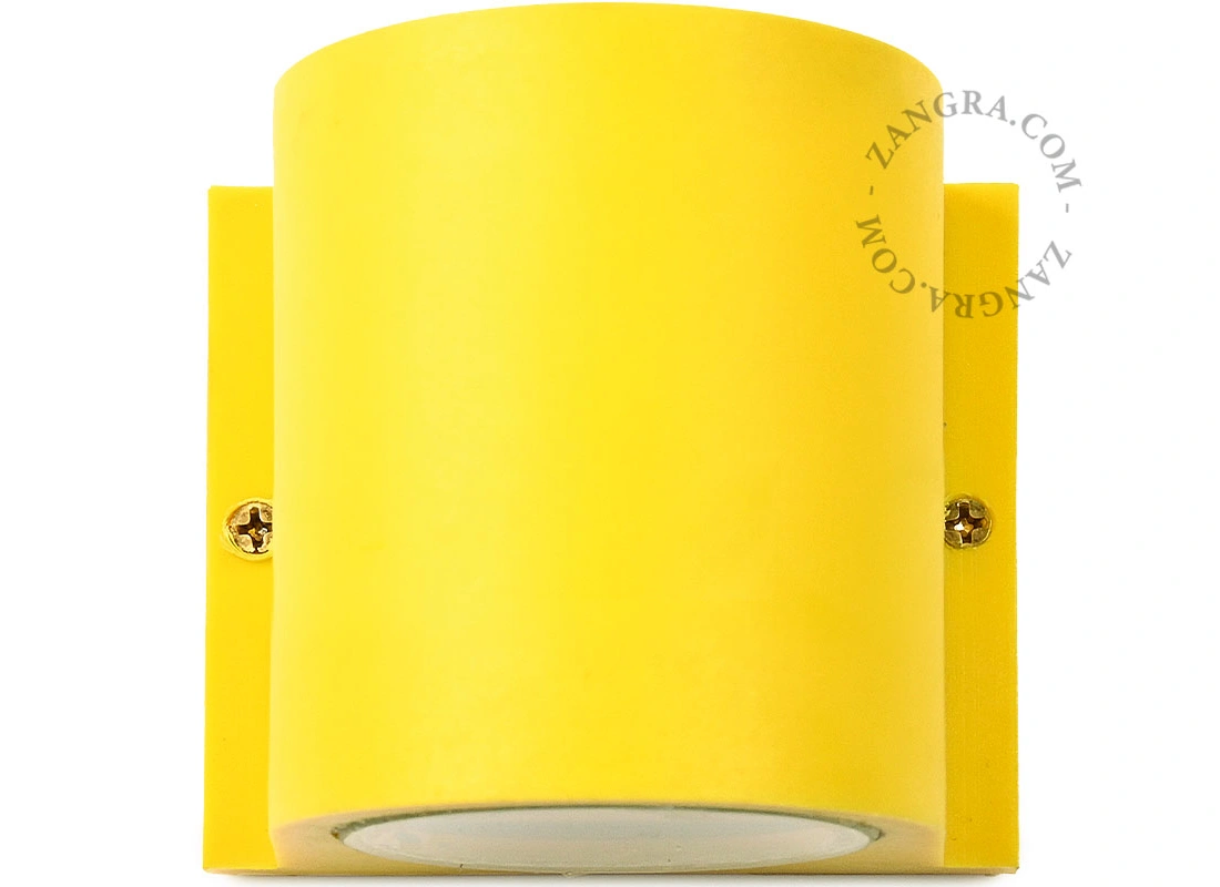 żółta lampa ścienna Elias - IP44
