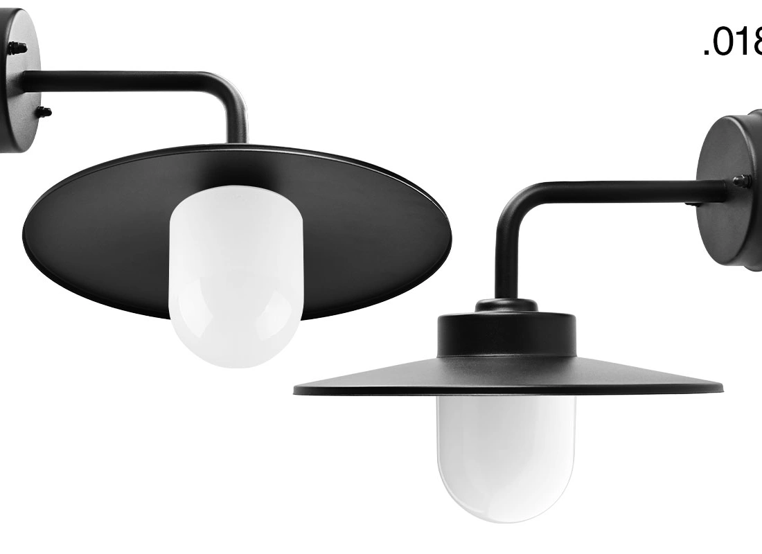 black wall light Eduardo - IP54