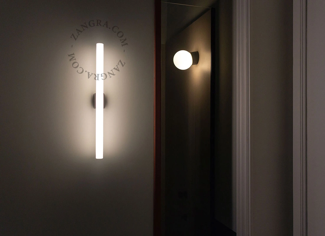 black wall or ceiling light S14d - 50 cm