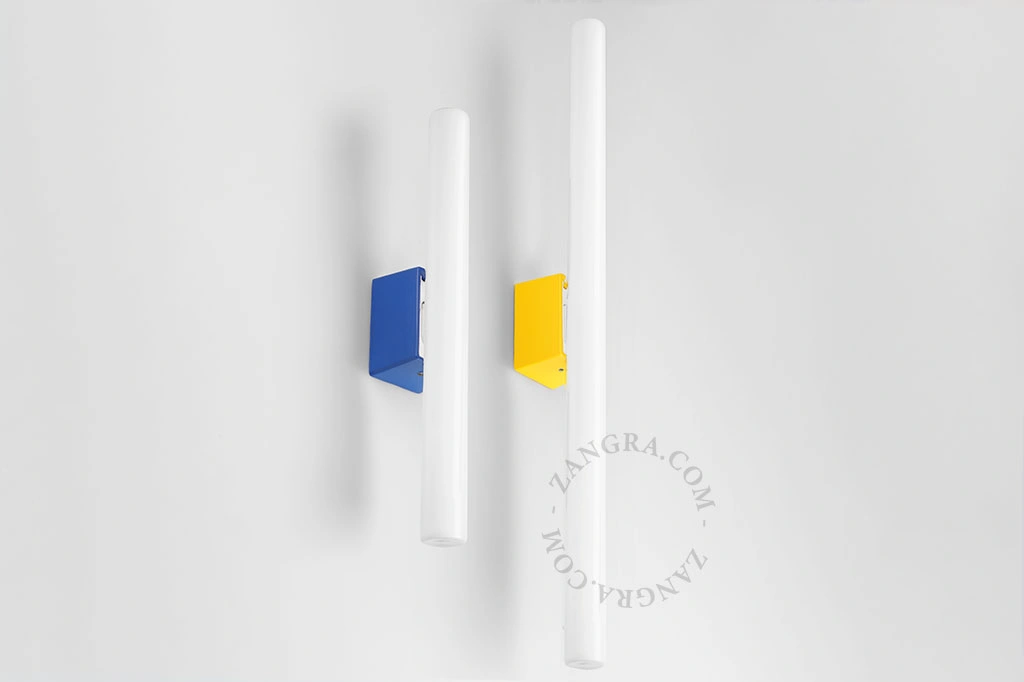 blå væg eller loft lampe S14d - opal stick pære