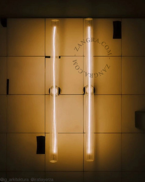 væg eller loft lampe med klar stick lampe pære