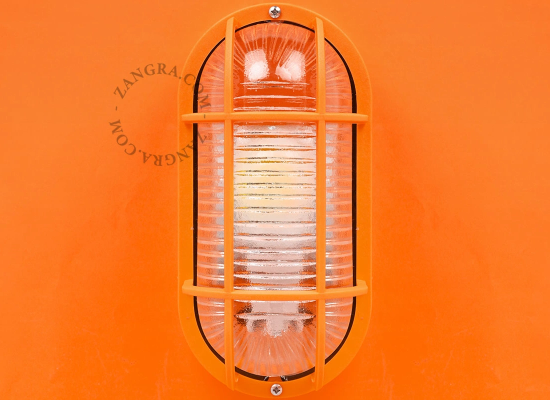 pomarańczowa lampa grodziowa Benji - IP44
