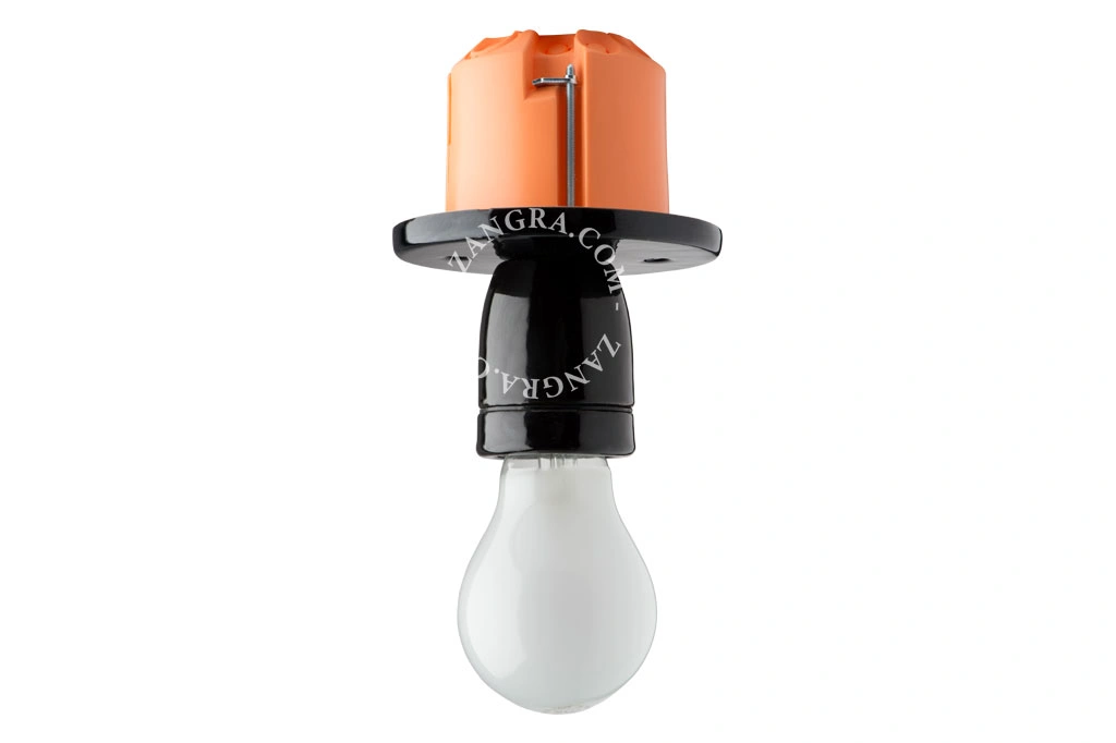 black Pure Porcelain wall or ceiling light