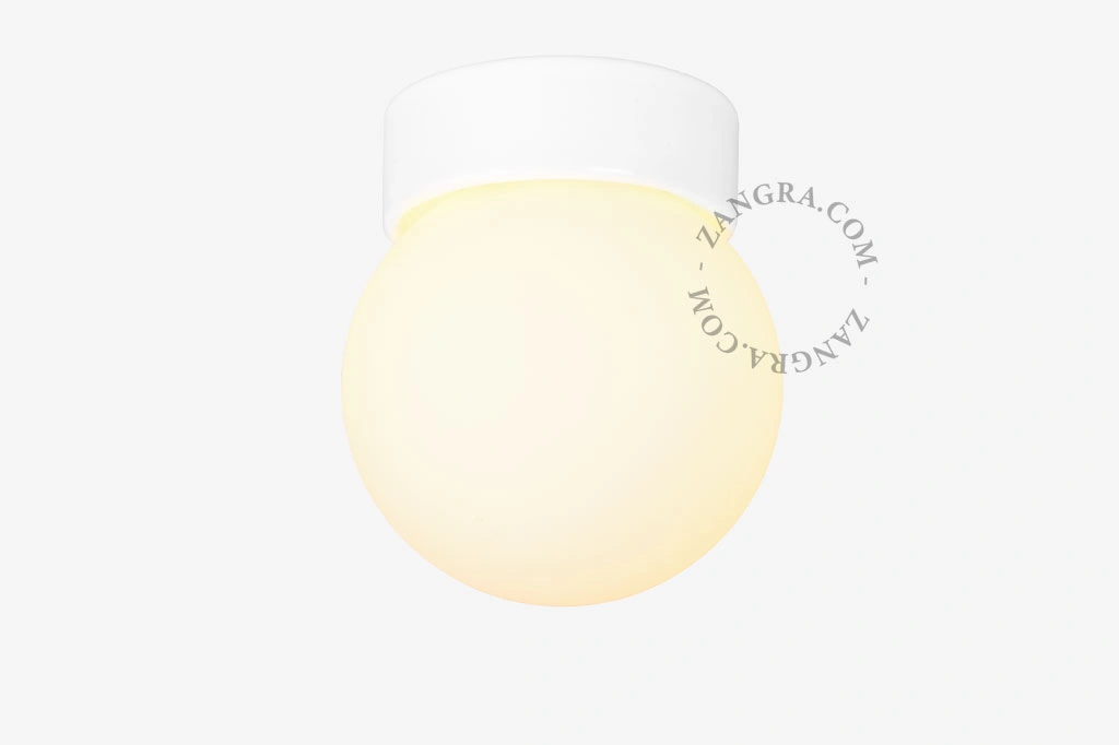 aplique o plafón de porcelana blanca Dani - IP54