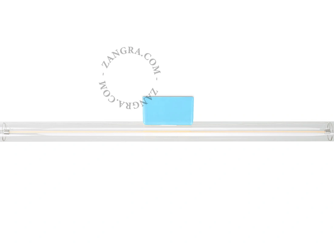 candeeiro S14d em porcelana azul claro - 50 cm