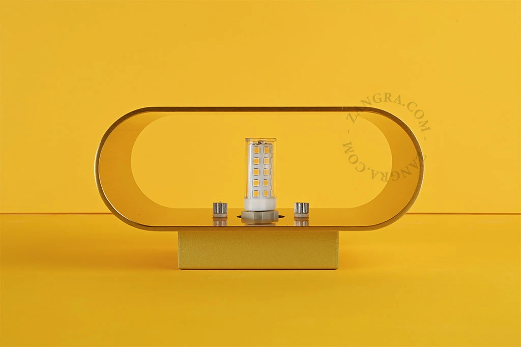goldene Up&Down-Wandleuchte Caramel