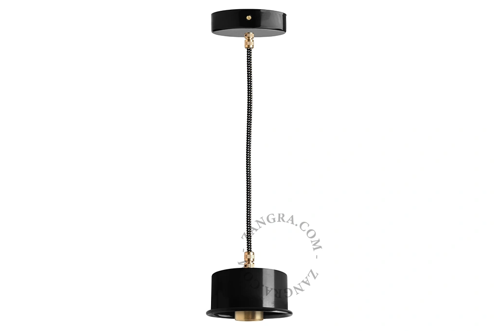 sort pendellampe - Ø 10 cm