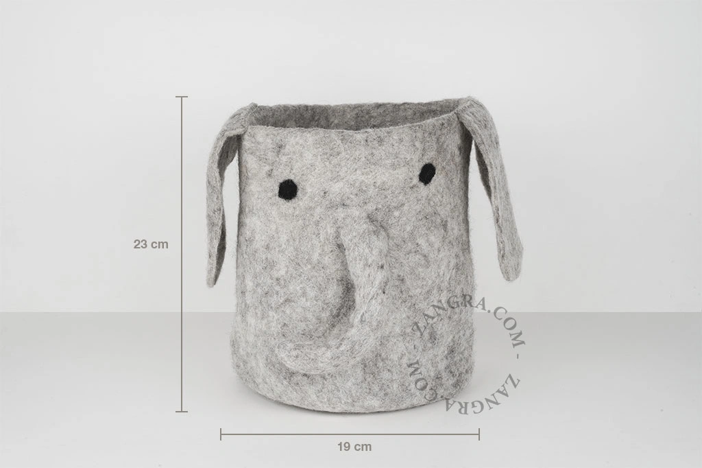 Aufbewahrungskorb aus Filz - Elefant Benny