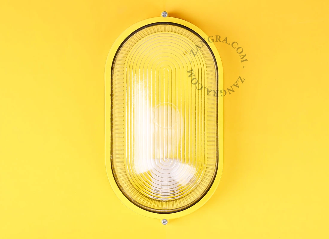 candeeiro exterior amarelo Dijon - IP54