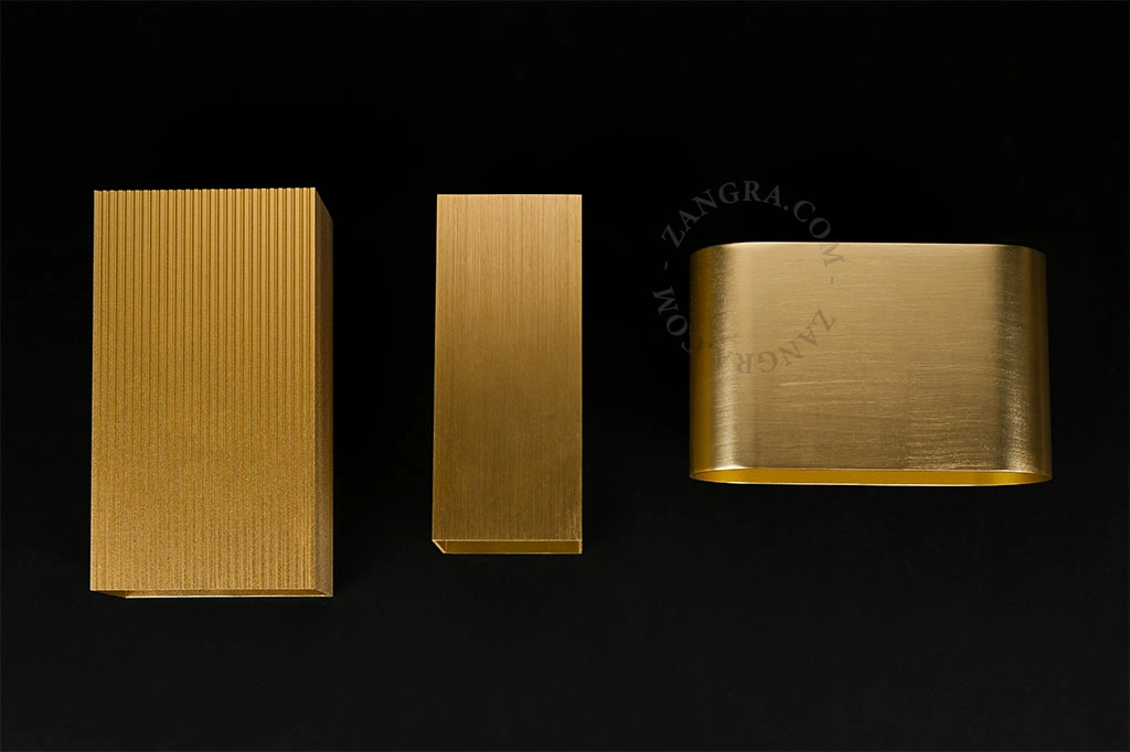goldene Up&Down-Wandleuchte Caramel