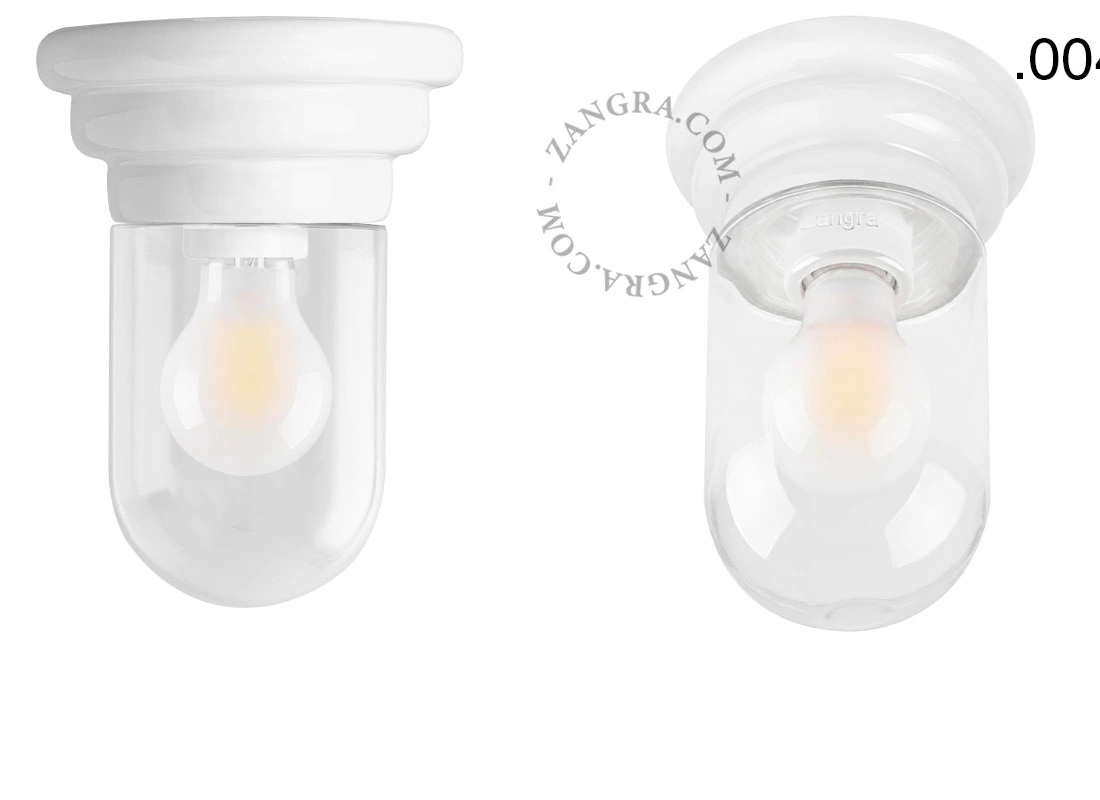 white porcelain Art Deco light Daniel
