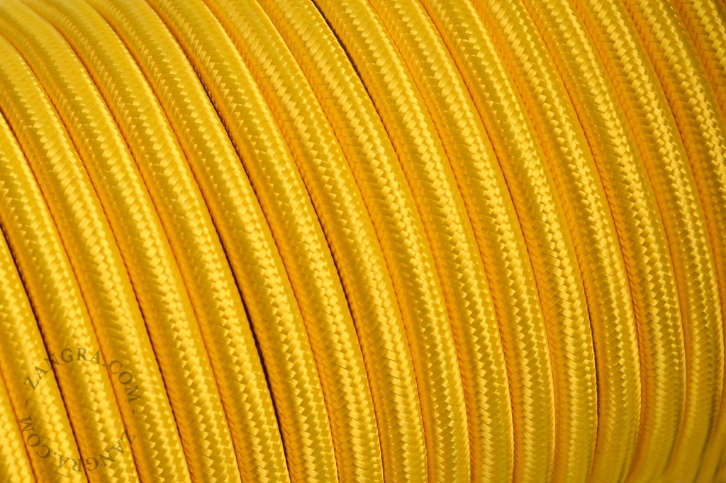 fabric cable - yellow