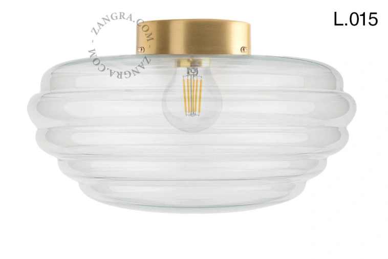 repuesto de pantalla de luz  Art Deco - transparente