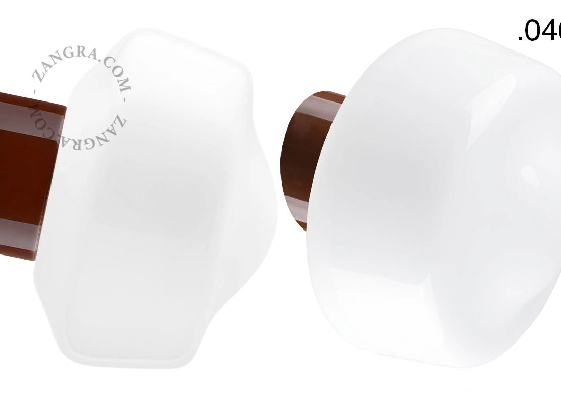 brązowa porcelanowa lampa ścienna David - Ø 10 cm