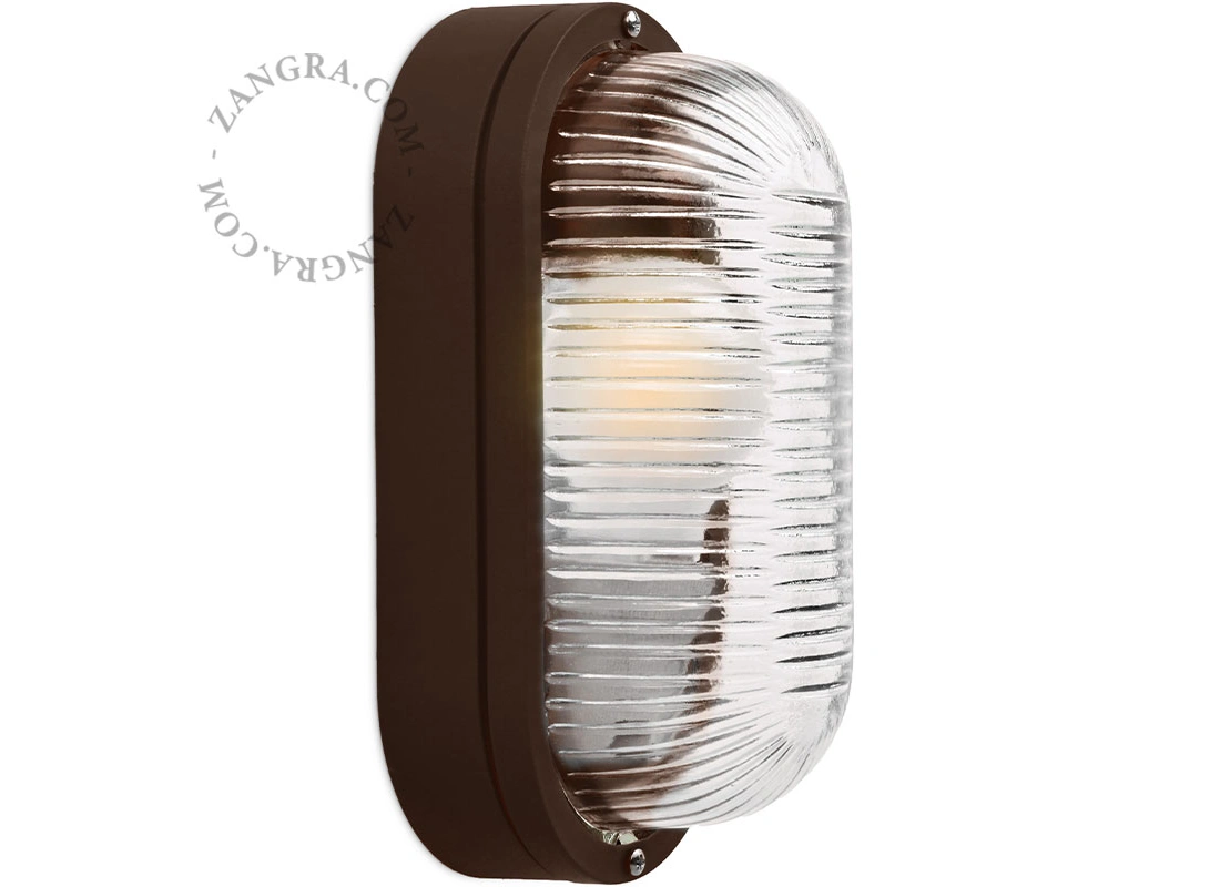 brown bulkhead light Dalida - IP44
