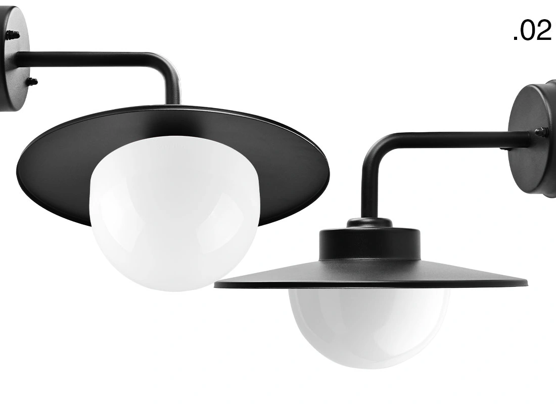 black wall light Eduardo - IP54