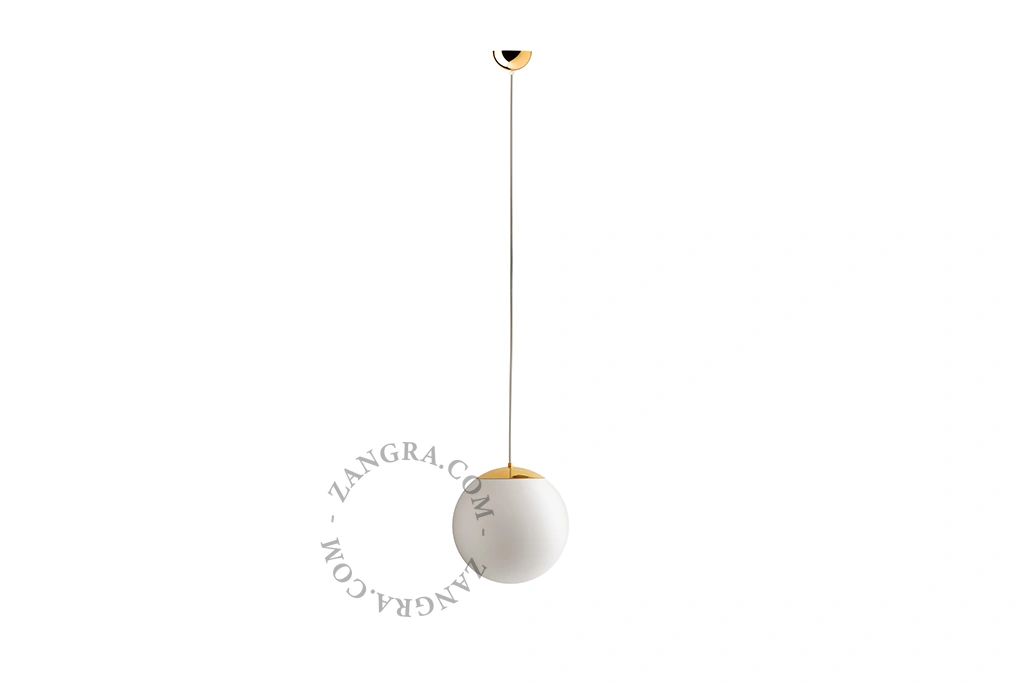 ręcznie wykonana szklana lampa wisząca - 30 cm