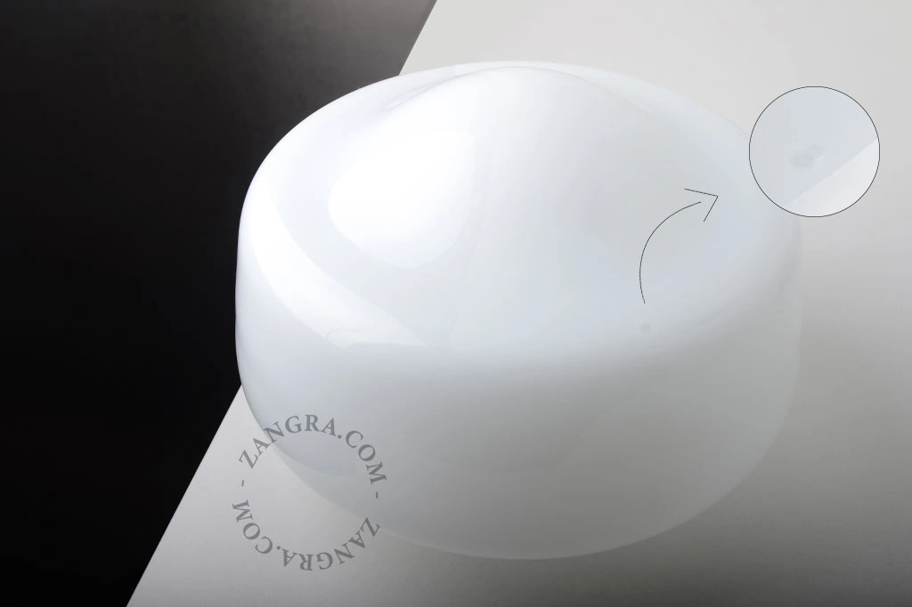 applique noire - globe en verre