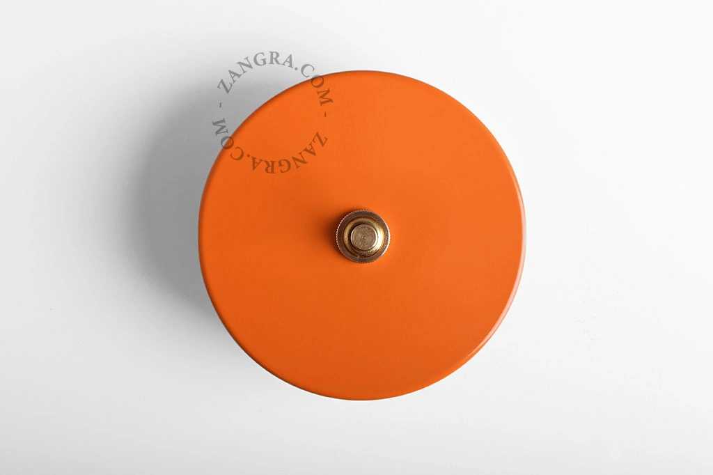 Druckschalter – orange/Messing