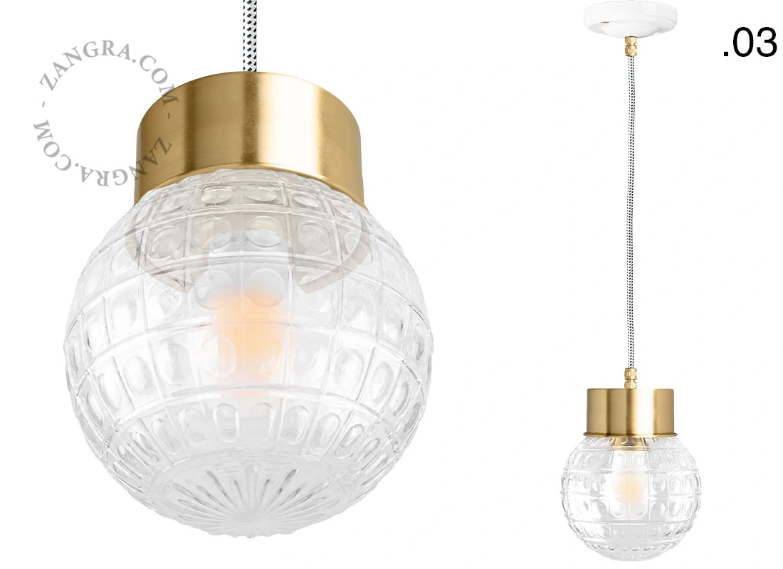 brass pendant light Celestine