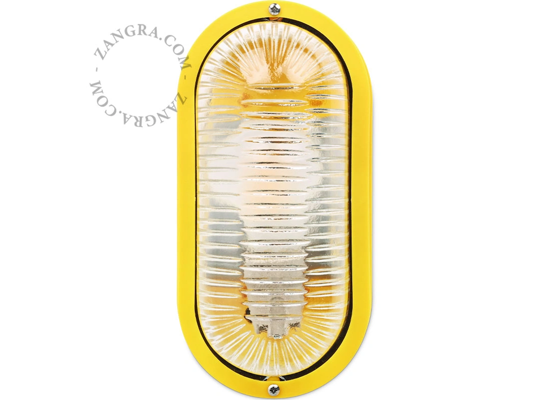 żółta wodoodporna lampa Dalida – IP44
