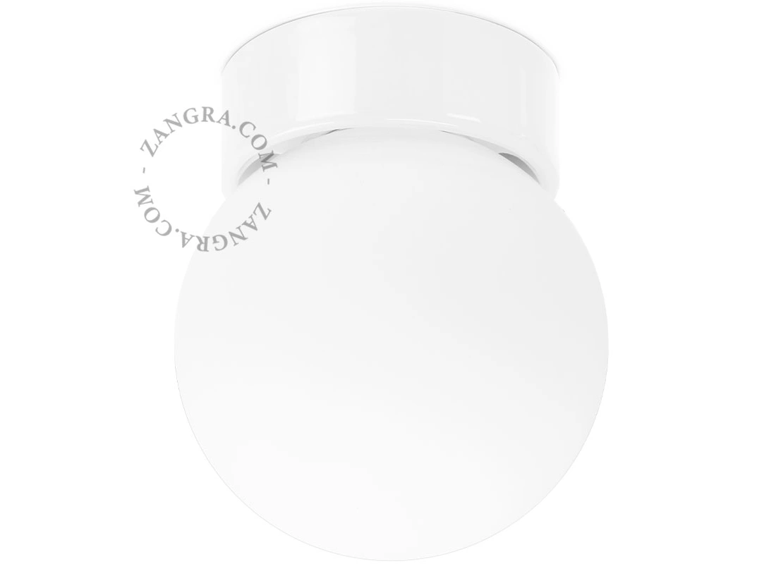aplique o plafón de porcelana blanca Dani - IP54
