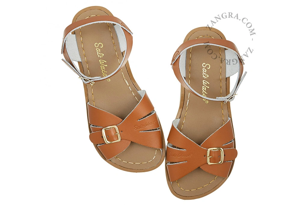 sandalias de cuero para el agua - marrón