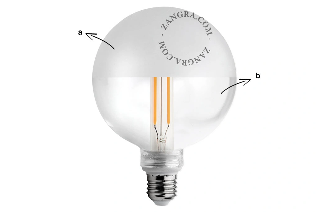 E27 dæmpbar glødetråd LED-pære - matteret og klart glas - 2700K - 4W