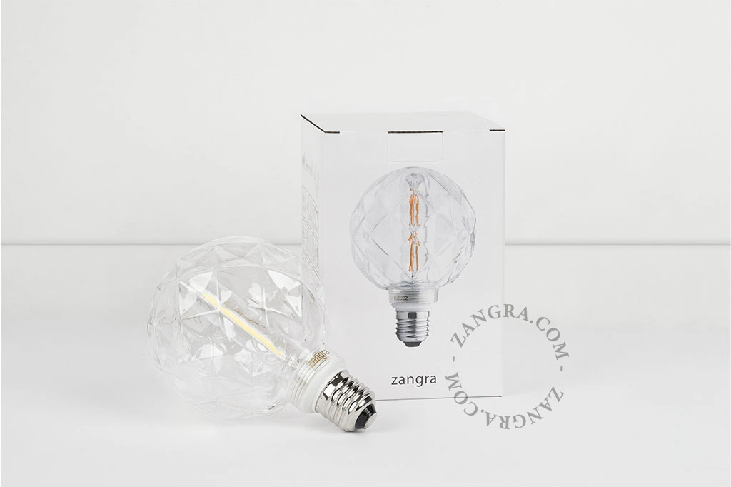 E27 dimbar filament LED ljuskälla - konkav - 2700K - 4W