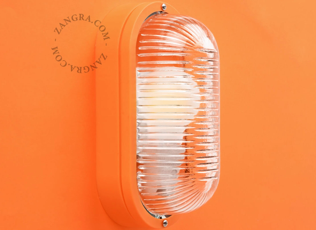 pomarańczowa wodoodporna lampa Dalida – IP44