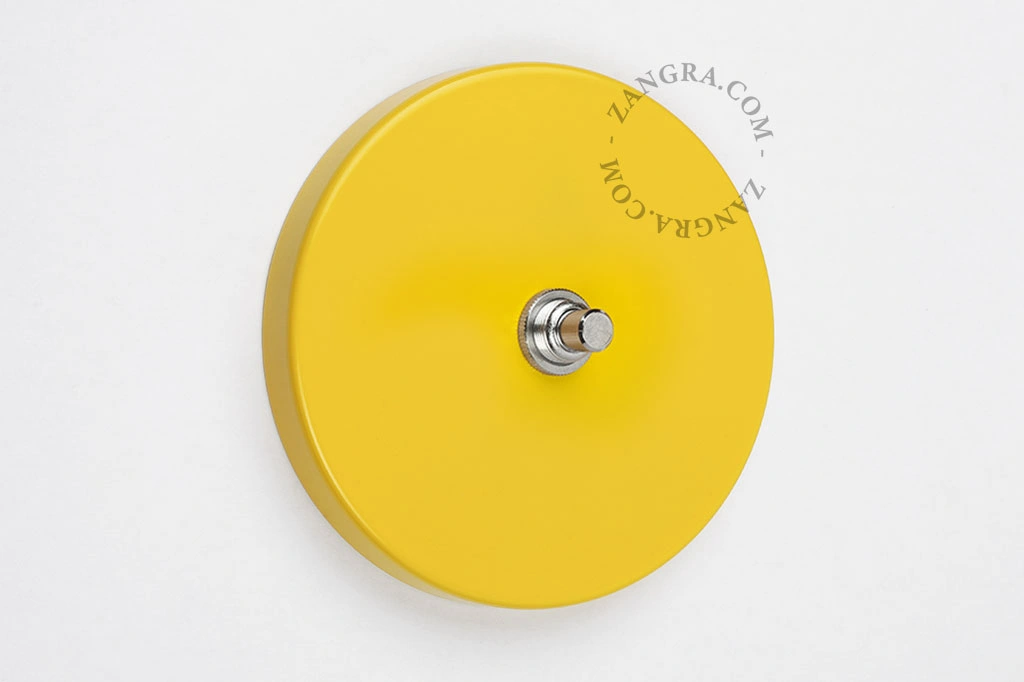gul tryckströmbrytare – nickel tryckknapp