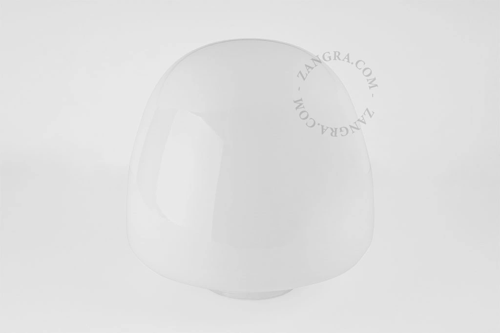 abat-jour Bauhaus en verre opale
