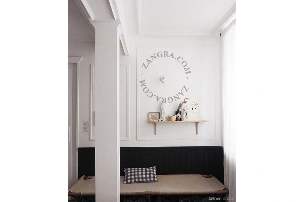 applique ou plafonnier orientable en porcelaine blanche