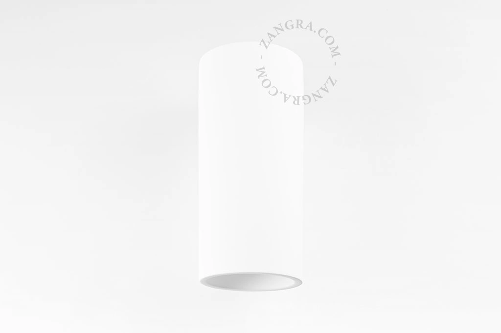 aplique cilíndrico bidireccional Casimir de yeso para pintar - 20 cm