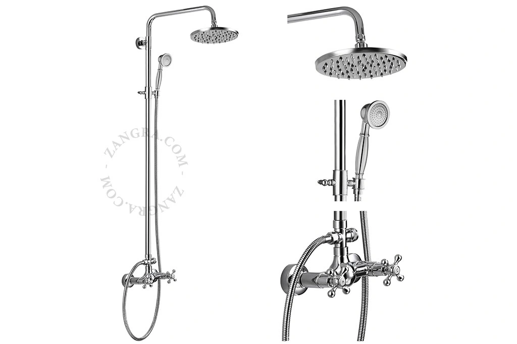 set de ducha retro efecto lluvia
