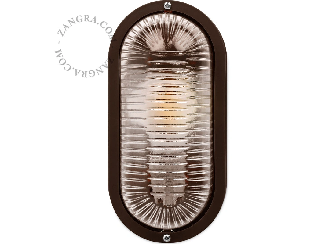 brown bulkhead light Dalida - IP44