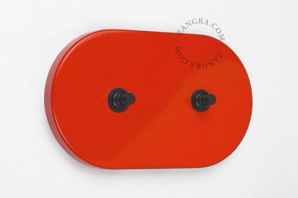 red switch - double black push-buttons