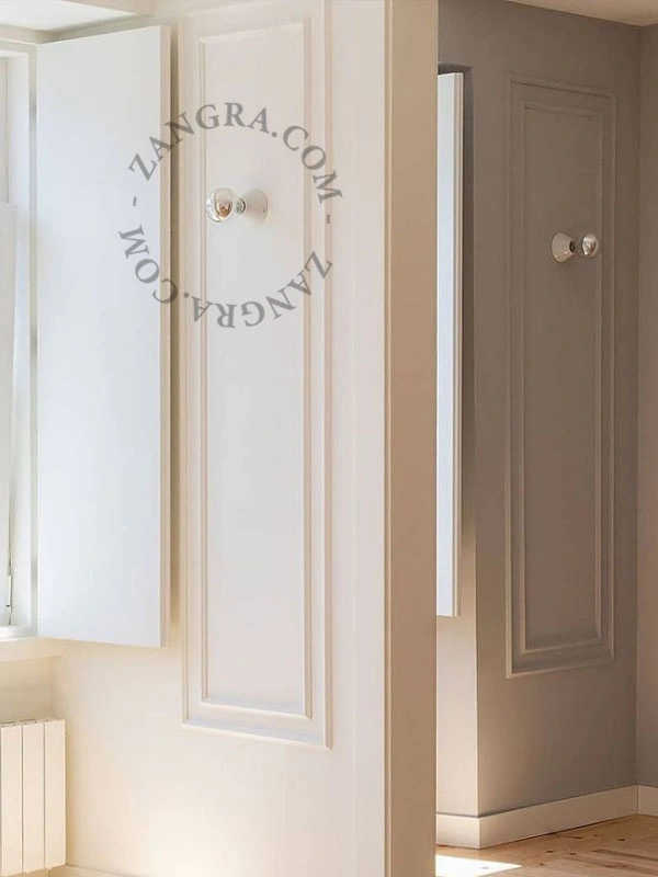 applique murale ou plafonnier en porcelaine blanche