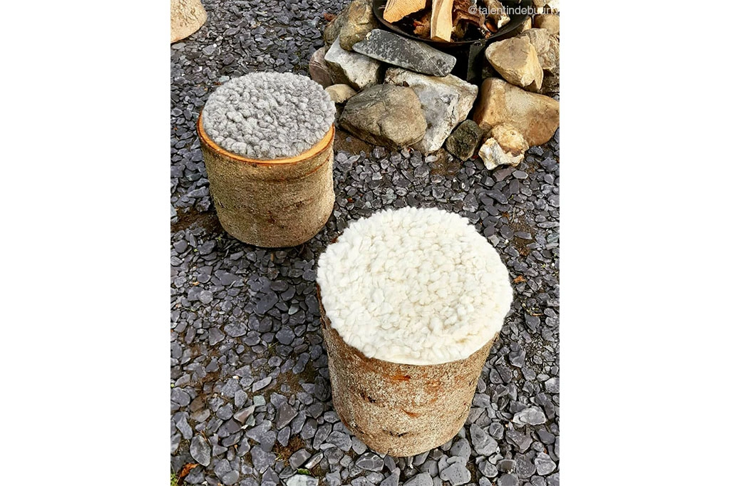 cojín de lana para silla