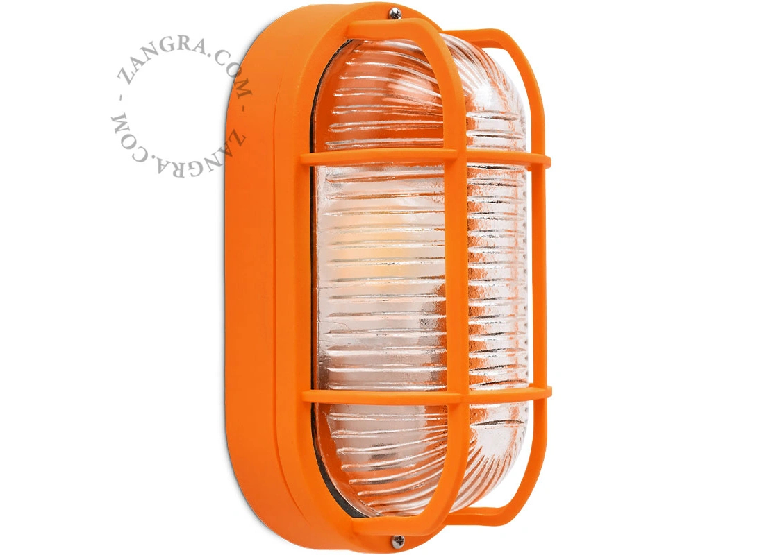 pomarańczowa lampa grodziowa Benji - IP44