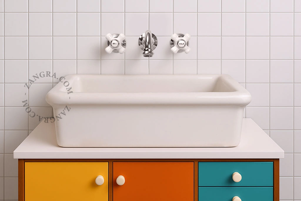 wall-mounted mixer tap Delphin