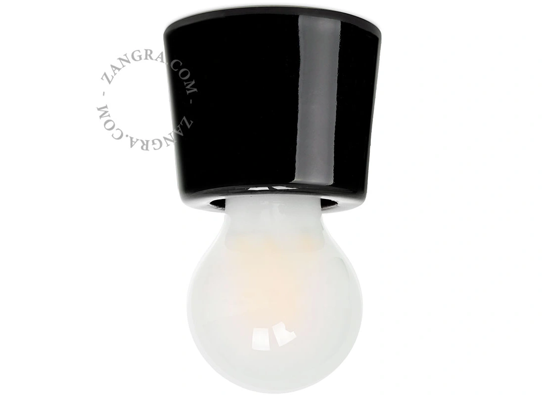 black porcelain light Annie