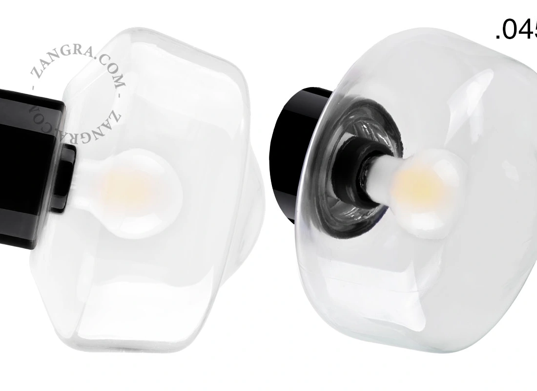 czarna porcelanowa lampa ścienna David - Ø 10 cm