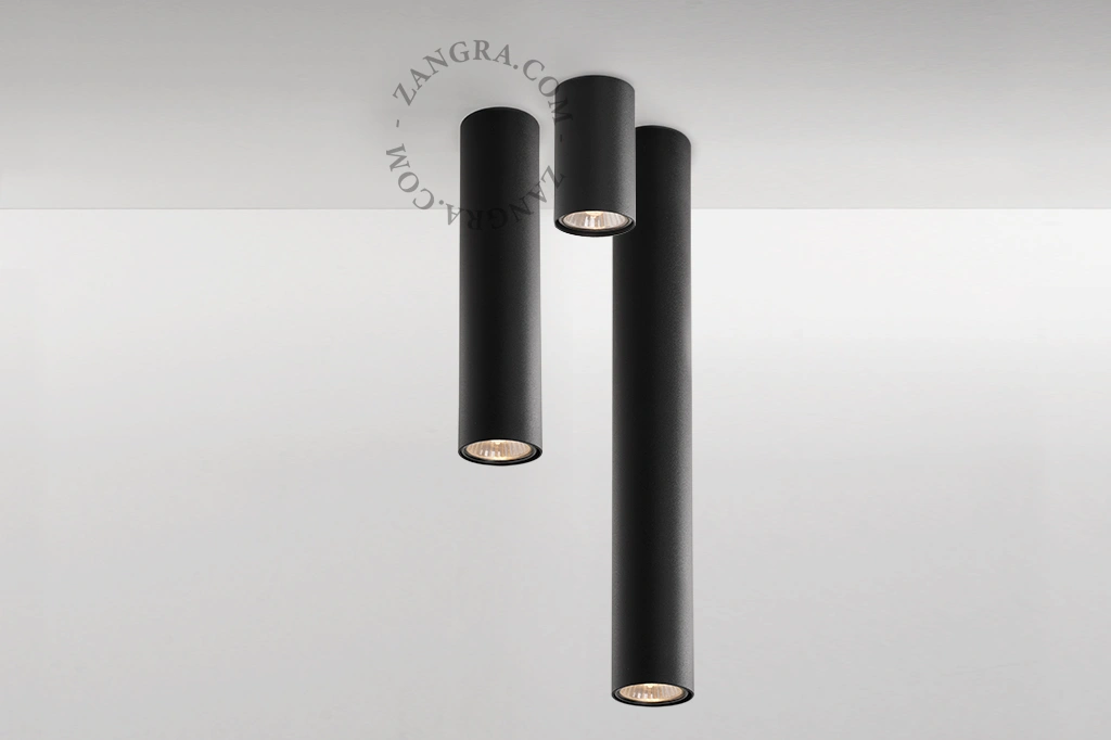 faretto da superficie nero - Ø 5,5 cm