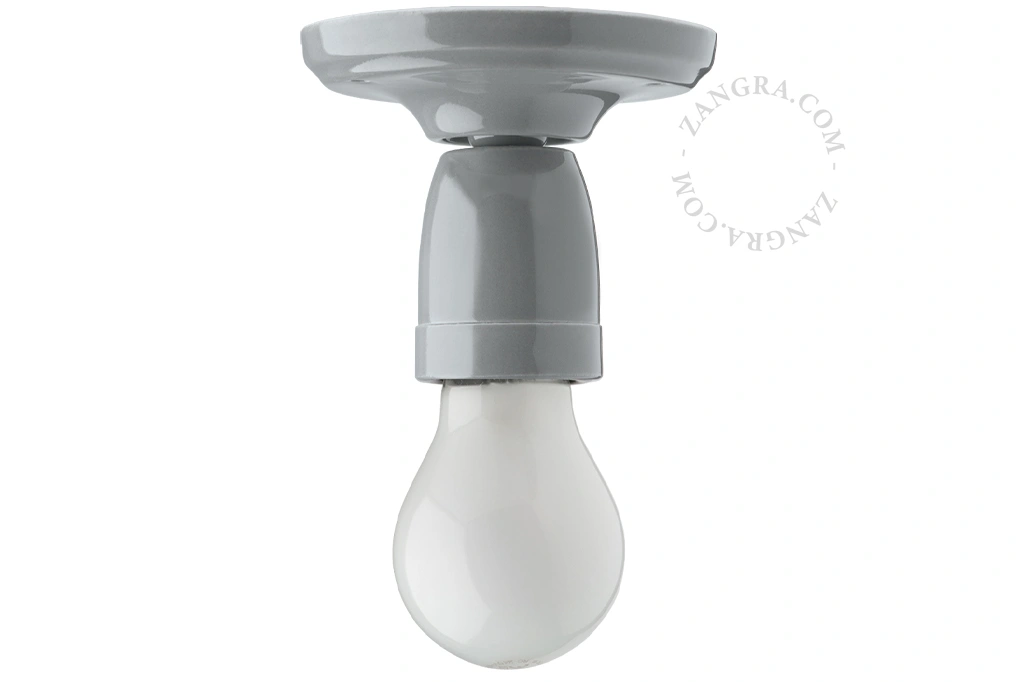 grey Pure Porcelain wall or ceiling light