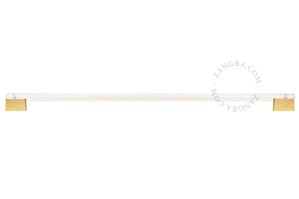złota lampa ścienna lub sufitowa S14s Bill - świetlówka 100cm