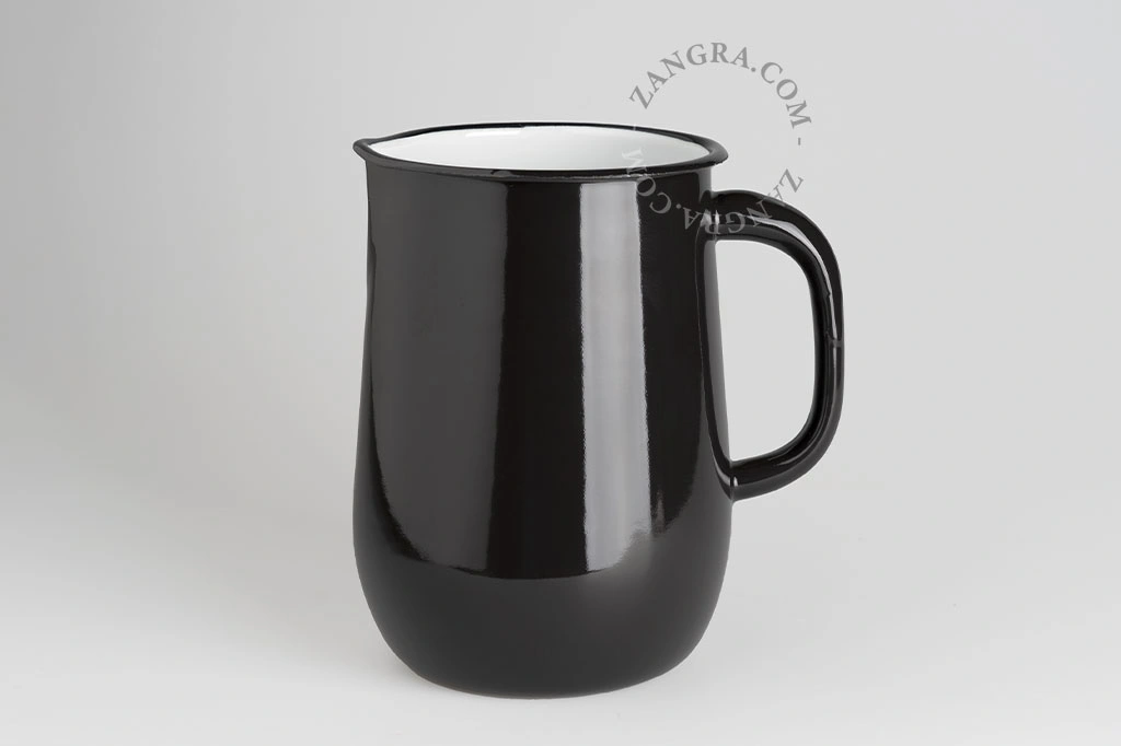 sort emaljekande - 2.5l