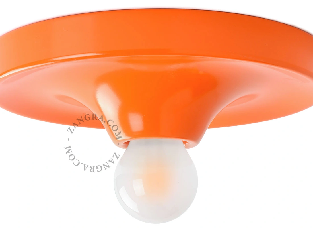 orange Space Age lampe Eli - Ø 26 cm