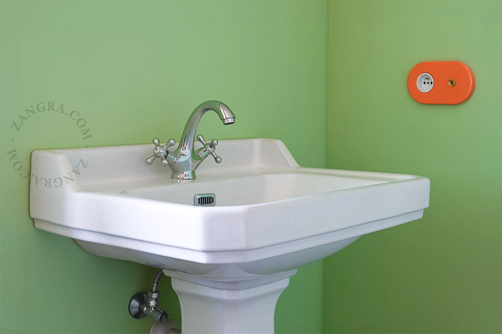 grifo de lavabo Cicero con asas en cruz